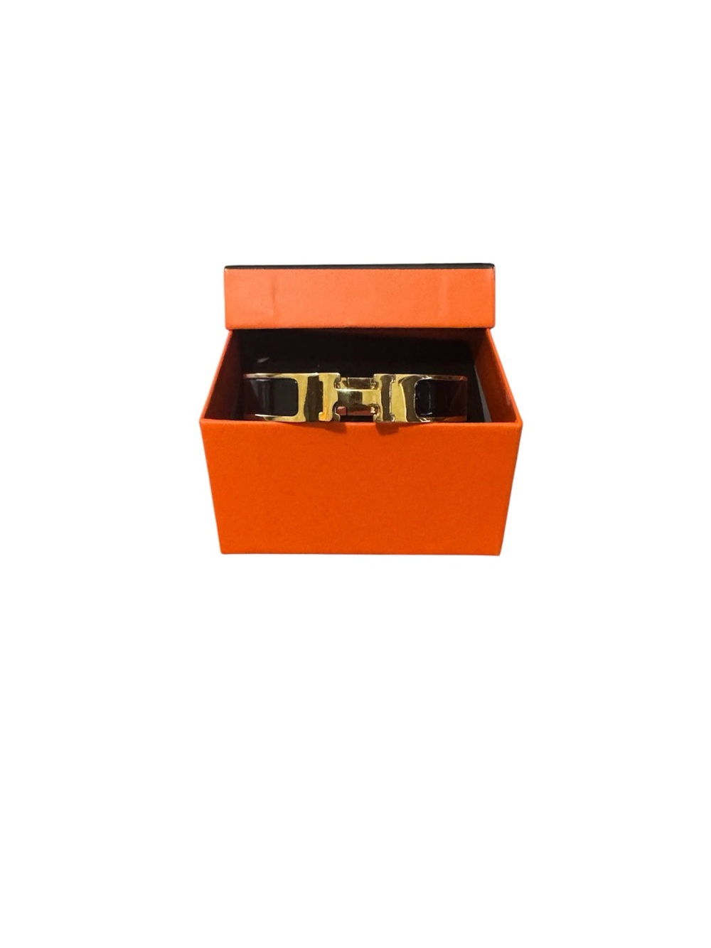 Accent Bangle Bracelet - Women's Jewelry- Gold And Black w/ box